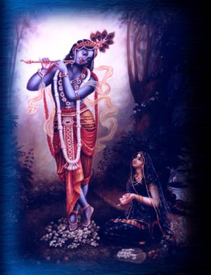 Srimati Radharani, the personification of loving devotional service to Lord Krsna.  Image copyright: The Bhaktivedanta Book Trust--www.Krishna.com